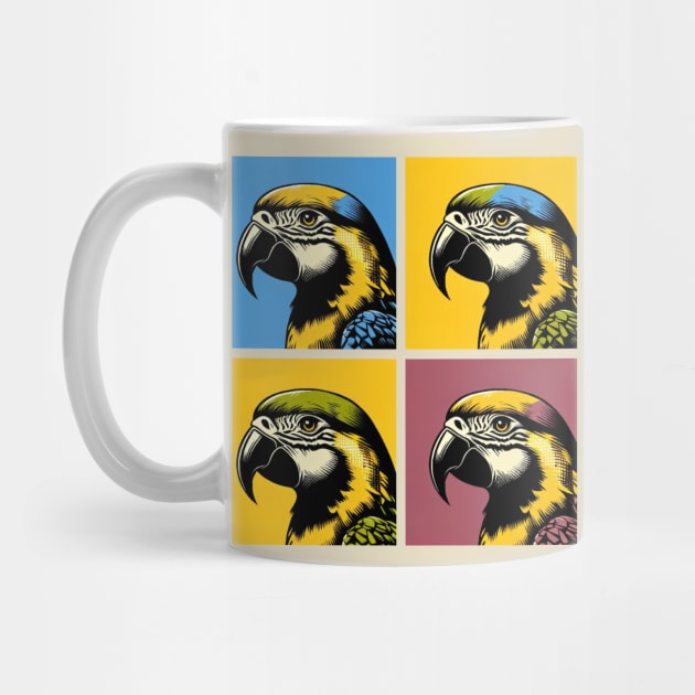 Pop Yellow-headed amazon Art - Cool Birds by PawPopArt